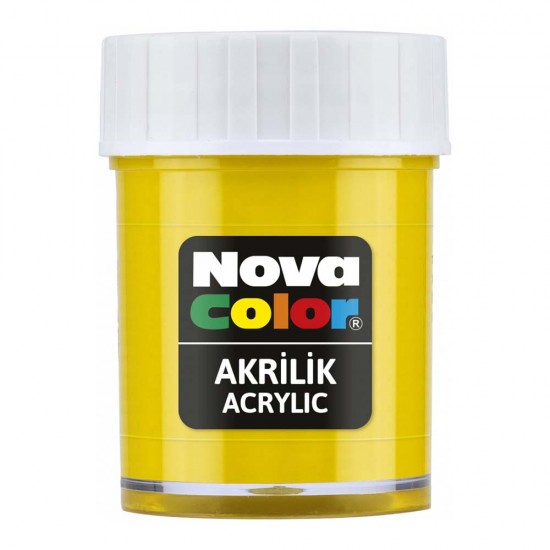 NOVA COLOR NC-169 AKRİLİK BOYA ŞİŞE SARI