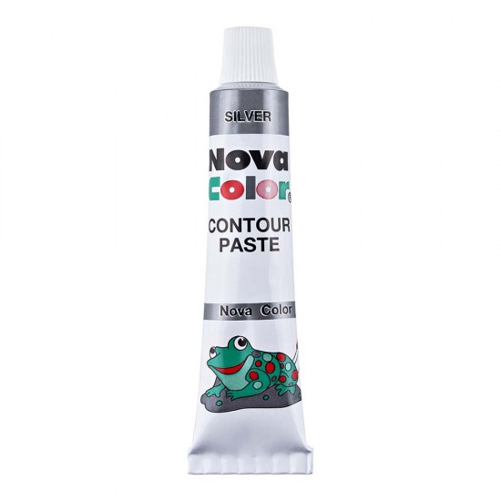 NOVA COLOR NC-185 CONTUR PASTE GÜMÜŞ TÜP