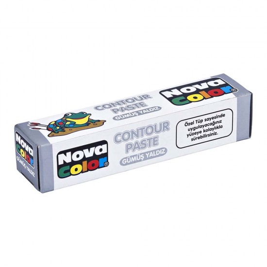 NOVA COLOR NC-185 CONTUR PASTE GÜMÜŞ TÜP