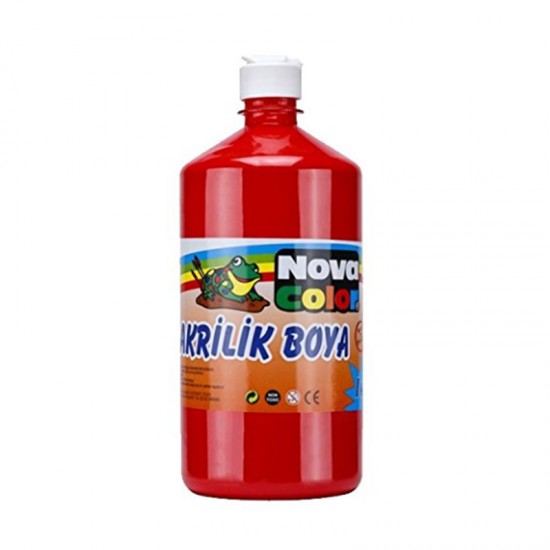 NOVA COLOR NC-222 AKRİLİK BOYA 1KG KIRMIZI