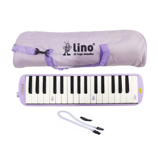 LİNO LN-32PMRS MELODİKA 32 TUŞLU BEZ ÇANTA PASTEL MOR