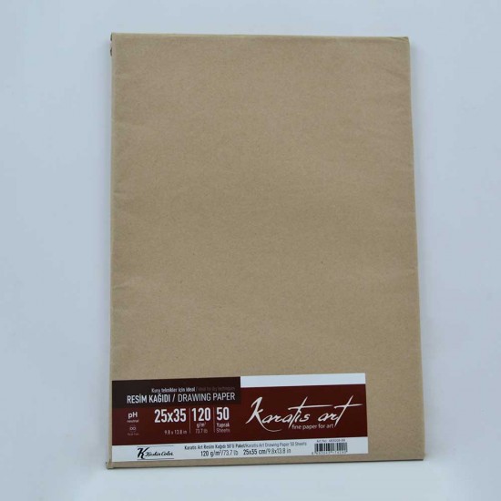 KESKİN 483008 KARATİS ART 120GR 25X35 RESİM KAĞIDI 50Lİ PAKET