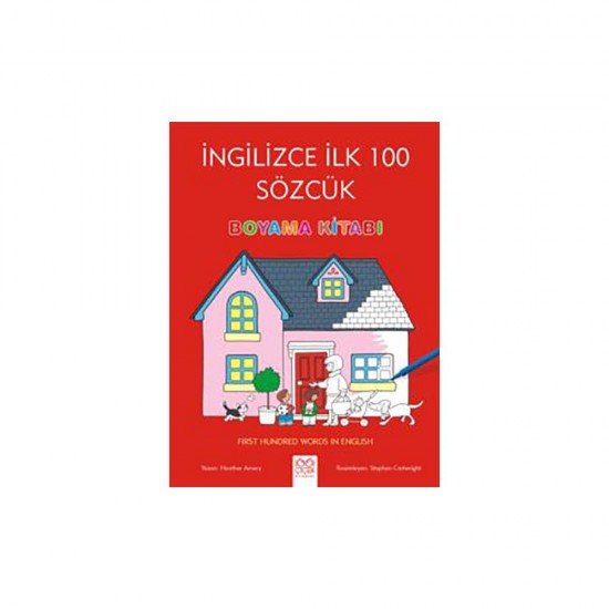 1001 ÇİÇEK /  BOYAMA KİTABI - İNGİLİZCE İLK 100 SÖZCÜK