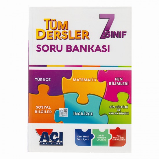 AÇI YAYINLARI /  7.SINIF TÜM DERSLER SORU BANKASI(YENİ)