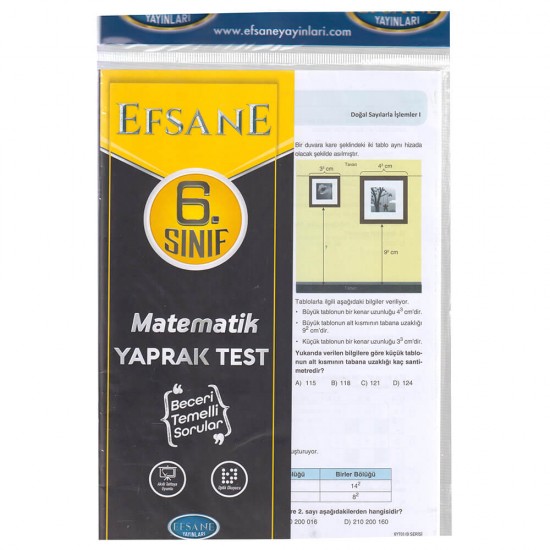 EFSANE / 6.SINIF MATEMETİK YAPRAK TEST ÇEK KOPAR