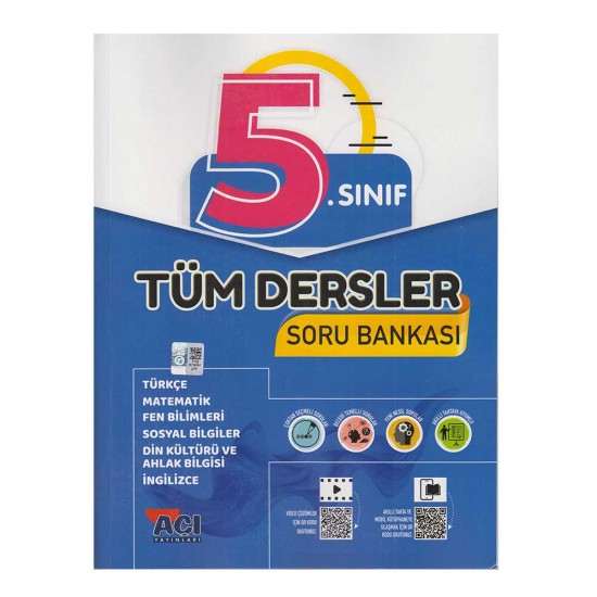 AÇI YAYINLARI /  5 SINIF TÜM DERSLER SORU BANKASI (YENİ)