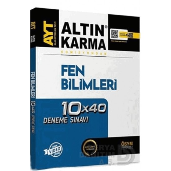 ALTIN KARMA /   AYT  FEN BİLİMLERİ 10X40 DENEME SINAVI