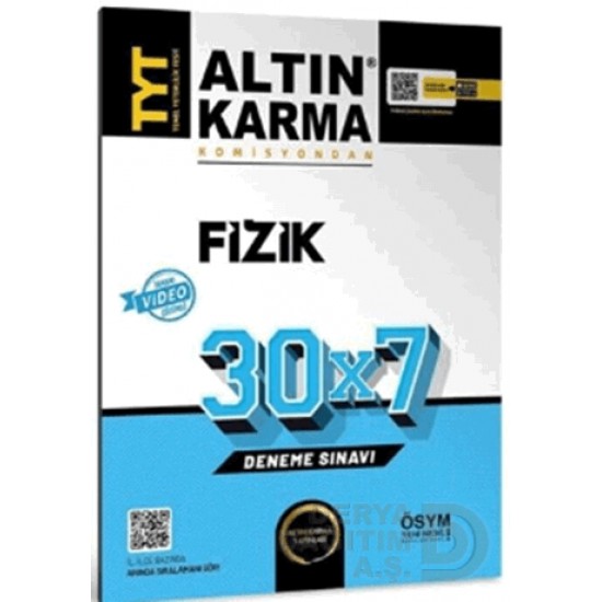 ALTIN KARMA /   TYT FİZİK 30X7 DENEME SINAVI