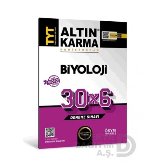 ALTIN KARMA /   TYT BİYOLOJİ 30X6 DENEME SINAVI