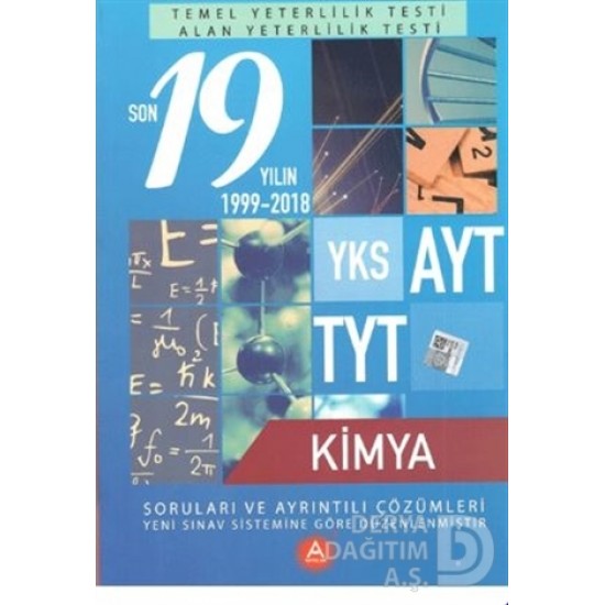 A YAY / SON 19 YILIN YKS AYT TYT KİMYA