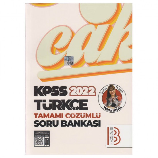 BENİM HOCAM /   KPSS 2024 TÜRKÇE (63022) TAMAMI ÇÖSZÜMLÜ SORU BANKASI (İADESİZ)