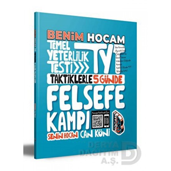 BENİM HOCAM /   TYT  TAKTİKLERLE 5 GÜNDE FELSEFE KAMPI(İADESİZ)