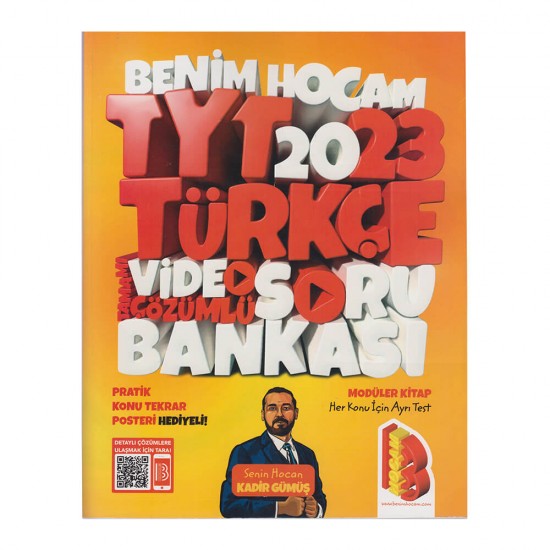 BENİM HOCAM /  TYT 2024 TÜRKÇE SORU BANKASI (VİD.ÇÖZÜMLÜ) İADESİZ