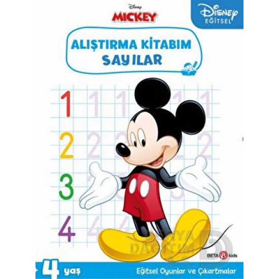 BETA KİDS /  EĞİTSEL MICKEY SAYILAR - 4 YAŞ(ALIŞTIRMA KİTABIM)