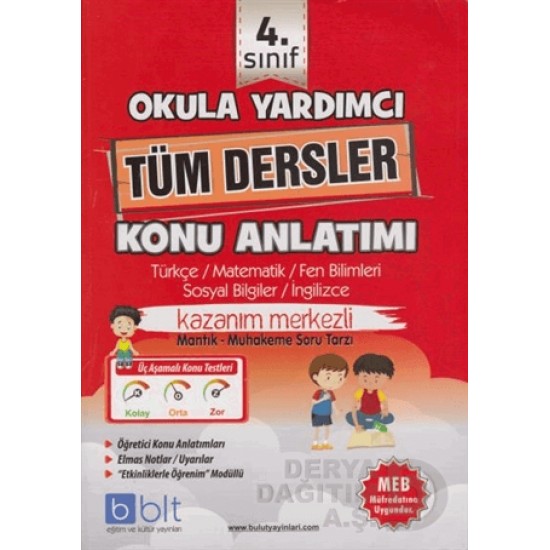 BULUT / 4. SINIF TÜM DERSLER K A  (YENİ)