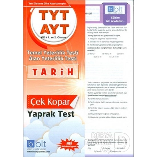 BULUT / TYT AYT TARİH YAPRAK TEST