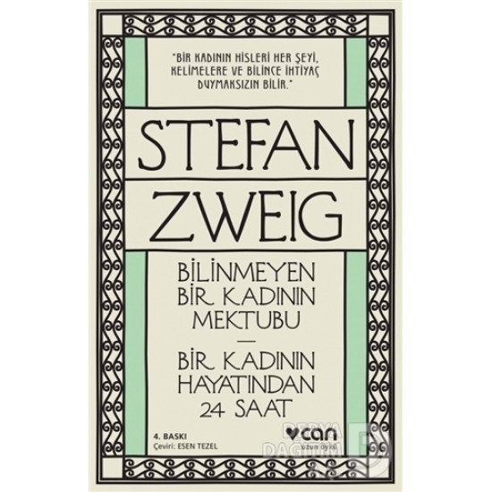 CAN / BİLİNMEYEN BİR KADININ MEKTUBU / STEFAN ZWEİ