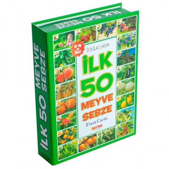 DIYTOY 1420 FLASH CARDS İLK 50 MEYVE SEBZE