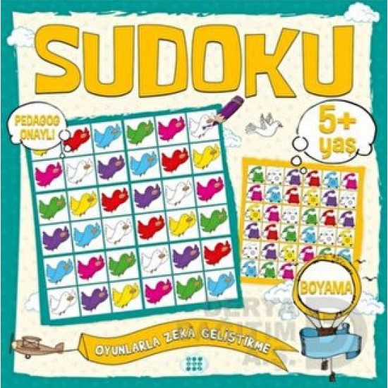 DOKUZ / ÇOCUKLAR İÇİN SUDOKU BOYAMA 5+ YAŞ