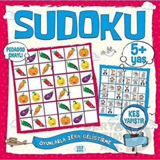 DOKUZ / ÇOCUKLAR İÇİN SUDOKU KES YAPIŞTIR 5+ YAŞ