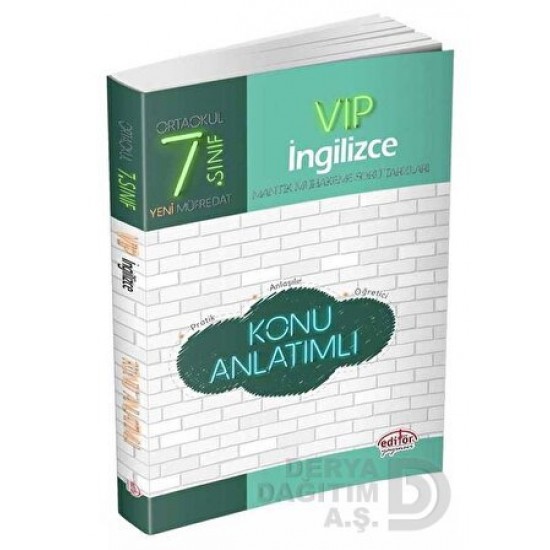 EDİTÖR / 7.SINIF VIP İNGİLİZCE KONU ANLATIM