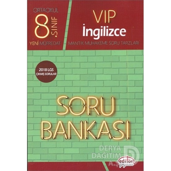 EDİTÖR / 8.SINIF VİP İNGİLİZCE SORU BANKASI