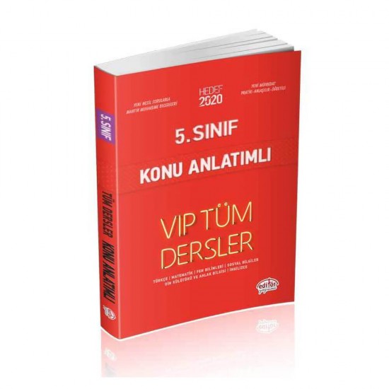 EDİTÖR / 5.SINIF VIP TÜM DERSLER K A 2020 KIRMIZI