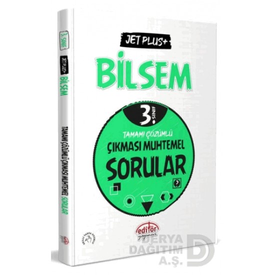 EDİTÖR / 3.SINIF BİLSEM JET PLUS+ TAMAMI ÇÖZÜMLÜ ÇIKMASI MUHTEMEL SORULAR