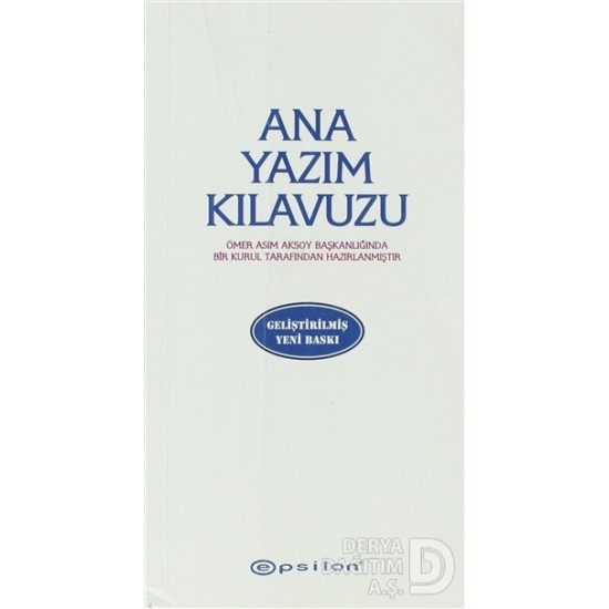 EPSİLON / ANA YAZIM KLAVUZU