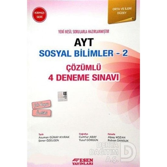 ESEN / AYT SOSYAL BİLİMLER - 2 ÇÖZÜMLÜ DENEME KIRM