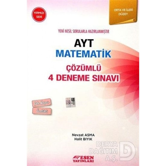 ESEN / AYT MATEMATİK ÇÖZÜMLÜ 4 DENEME SINAVI-KIRMI