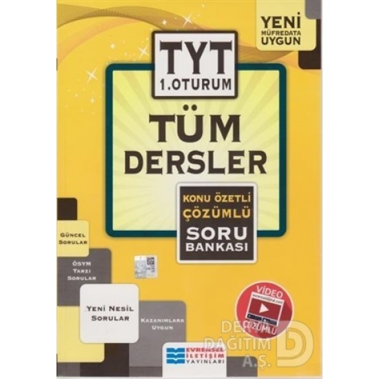 EVRENSEL / TYT 1. OTURUM TÜM DERSLER KONU ÖZETLİ