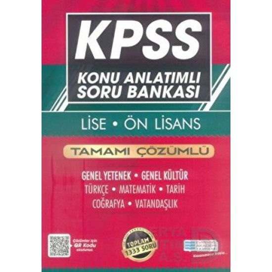 EVRENSEL / KPSS (LİSE ÖNLİSANS)KONU ANLATIMLI SORU BANKASI