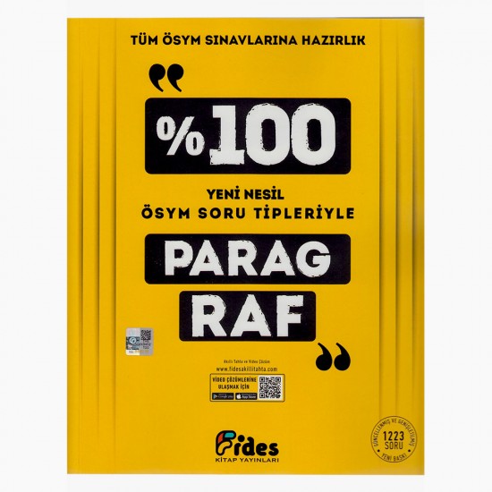 FİDES / %100 ÖSYM SORU TİPLERİYLE PARAGRAF