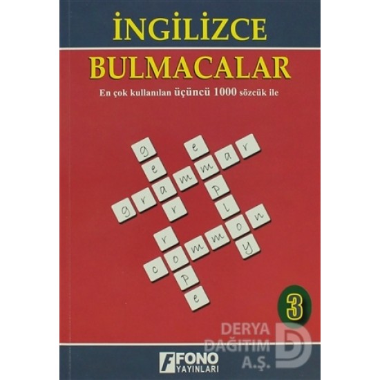 FONO / İNGİLİZCE BULMACALAR 3.KİTAP