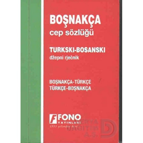 FONO / BOŞNAKÇA CEP SÖZLÜĞÜ