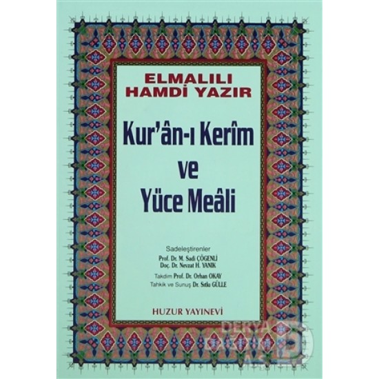 HUZUR / KURAN-I KERİM ELMALI MEAL KÜÇÜK BOY 13X17