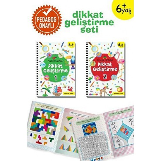 İNDİGO / KÜÇÜK DAHİLER DİKKAT GELİŞTİEME SETİ 2 KİTAP 6+ YAŞ