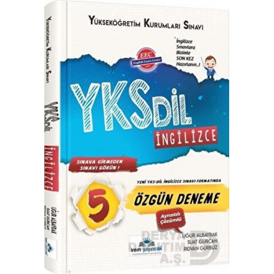 İREM / YKS DİL İNGİLİZCE 5 ÖZGÜN DENEME