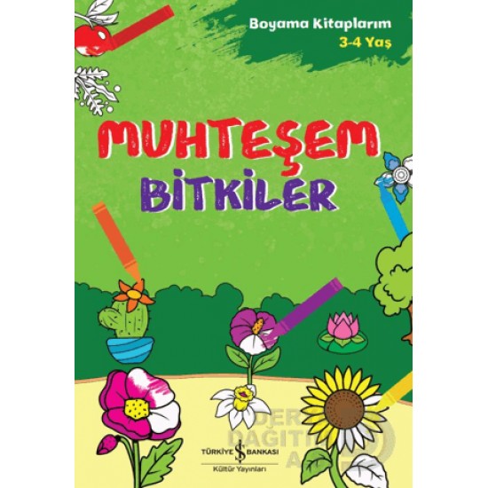 İŞBANKASI /  BOYAMA KİTAPLARIM - MUHTEŞEM BİTKİLER