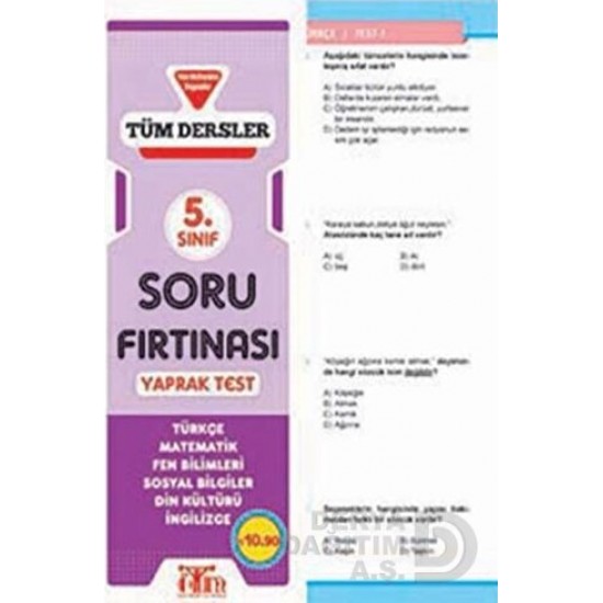 KARATAY / 5.SINIF TÜM DERSLER YAPRAK TEST SORU FIR