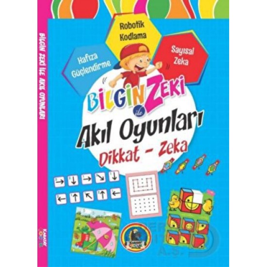 KARATAY / BİLGİN ZEKİ İLE  AKIL OYUNLARI - 2 (MAVİ) DİKKAT - ZEKA