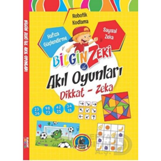 KARATAY / BİLGİN ZEKİ İLE  AKIL OYUNLARI - 3 (SARI) DİKKAT - ZEKA