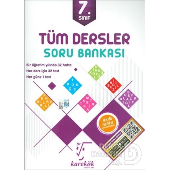 KAREKÖK / 7.SINIF TÜM DERSLER SORU BANKASI(YENİ)