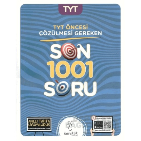 KAREKÖK /  TYT ÖNCESİ ÇÖZÜLMESİ GEREKEN 1001 SORU