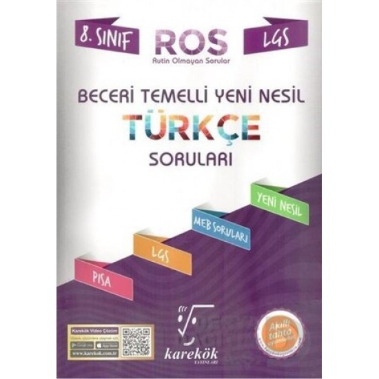 KAREKÖK / 8.SINIF LGS ROS - TÜRKÇE SORULARI