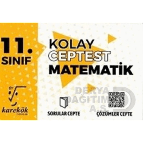 KAREKÖK /  11.SINIF CEP TEST KOLAY MATEMATİK