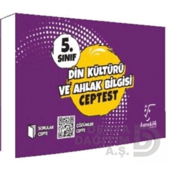 KAREKÖK /  5.SINIF CEP TEST DİN KÜL. VE AH.BİLGİSİ