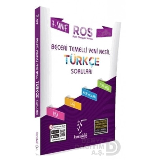 KAREKÖK /  7.SINIF ROS YENİ NESİL BECERİ TEMELLİ TÜRKÇE SORULARI