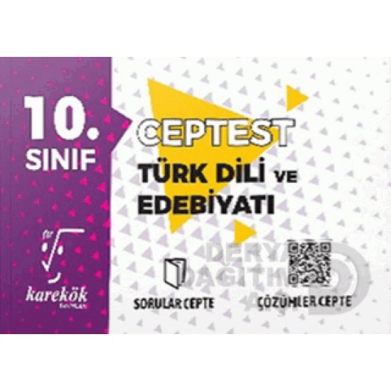 KAREKÖK /  10.SINIF CEP TEST TÜRK DİLİ VE EDEBİYA